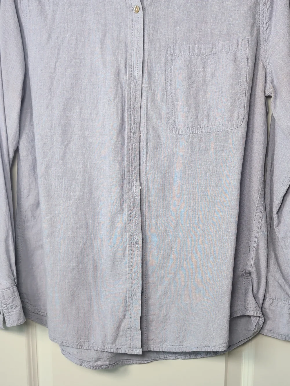Lola Rivers New York Light Blue Button-Up Shirt - Picture 7 of 11